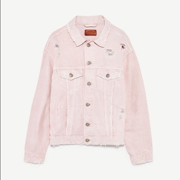 Pink Zara Denim Jacket - Picture 1 of 5
